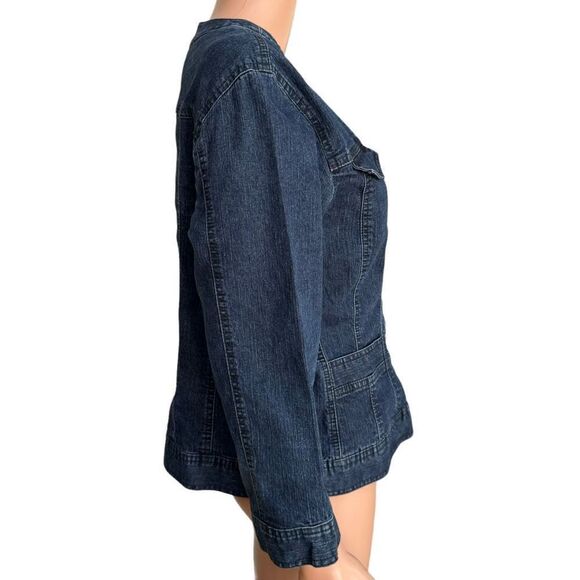 Ruby Rd Womens Boho Denim Jacket size 16 - Picture 2 of 8